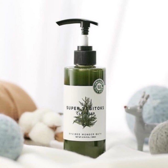 แท้/ส่งเร็ว Wonder Bath Super Vegitoks Cleanser 300ml. คลีนซิ่งผัก