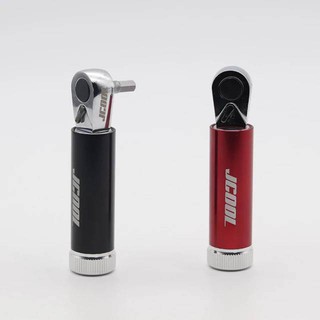 J COOL LSR เครื่องมือ6เหลี่ยม  Mini Ratchet ที่ถอดออกได้การออกแบบหัว สกรูอเนกประสงค์