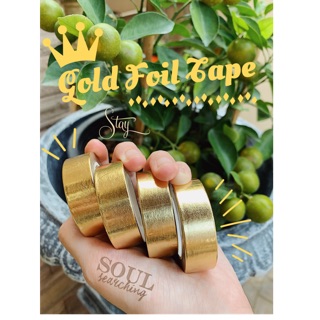 💛 GOLD FOIL WASHI TAPE💛 วาชิเทปสีทองเคลือบ