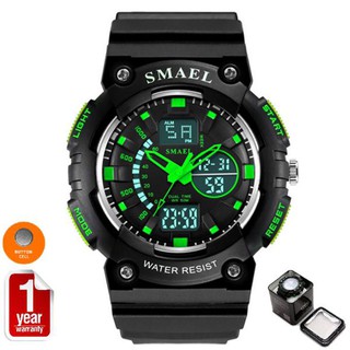 SMAEL นาฬิกาข้อมือผู้ชาย Sport Digital LED &amp; Analog รุ่น SM1539 (Black/Blue)