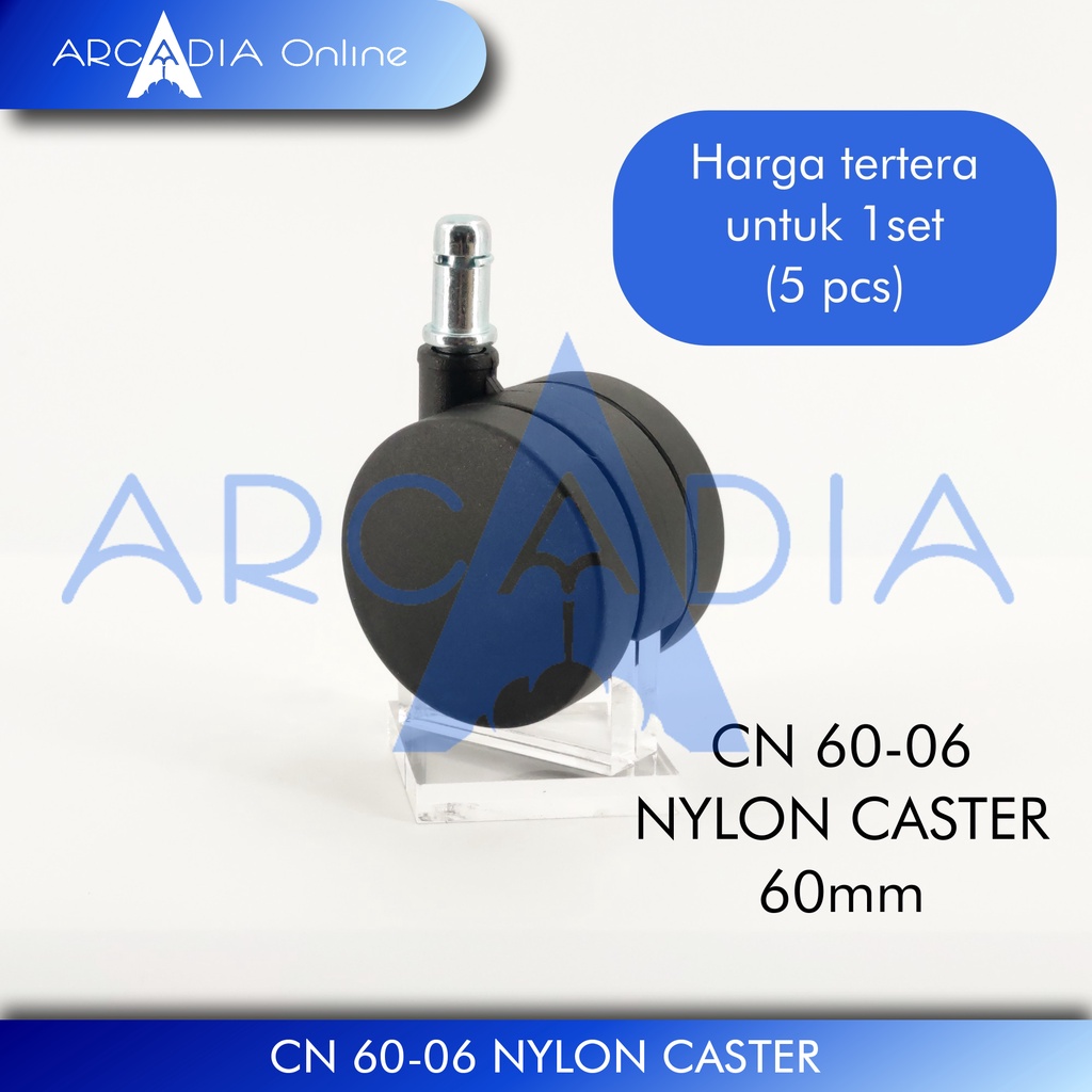 CN60-06 60 มม.ไนล่อนเก้าอี้สํานักงานล้อเลื่อนล้อ