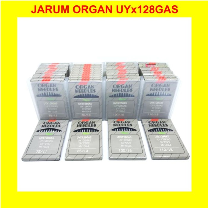 เข็ม ORGAN UY x 128 GAS UYx128 ORI Overdeck LEEN - UYx128 no. 11