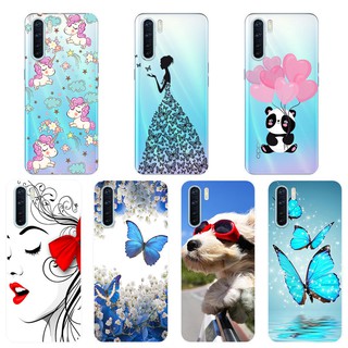 เคสสำหรับ OPPO A91 เคสซิลิโคน Soft Back Cover OPPO A91 2020 OPPOA91 Case Pattern Silicone เคส