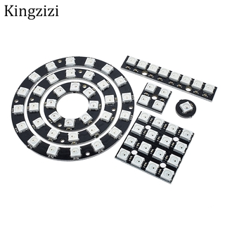 หลอดไฟ Rgb Led Ring 1 3 4 7 8 9 Bits Leds Ws2812 5050 Rgb Led พร้อมไดรเวอร์สําหรับ Arduino Diy Kit