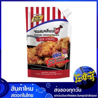 ซอสเคลือบไก่ สูตรบาร์บีคิว 1000 กรัม เพียวฟู้ดส์ Pure Foods Chicken BBQ Glazing Sauce ซอส ซอสหมัก เครื่องปรุง ซอสเครื่อง