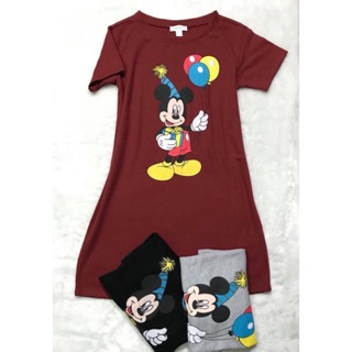 ❗️❗️SALE 220฿❗️❗️Dress mickey มี3สี ผ้าไม่บางค่ะ
