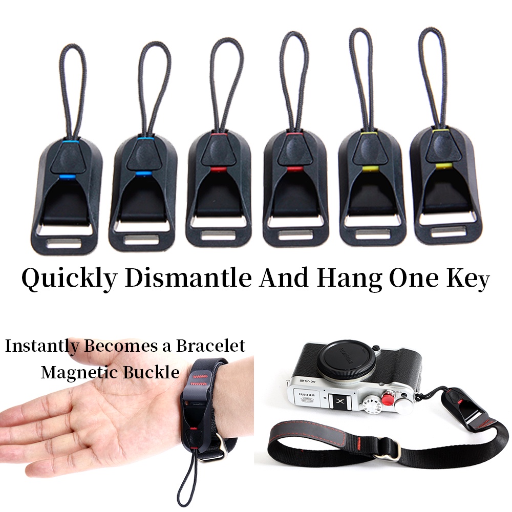 Camera 4x Quick Release Connector With Base for Camera Shoulder Strap