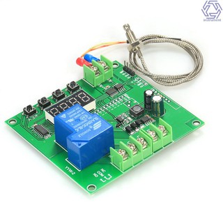 INTU Mini LED Temperature Controller Module 0~1000℃ Temp Control Switch Board with K-type Sensor Probe