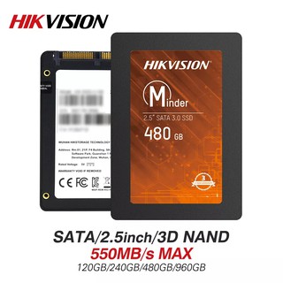 480 GB SSD (เอสเอสดี) HIKVISION MIDER SATA III ประกัน 3 ปี