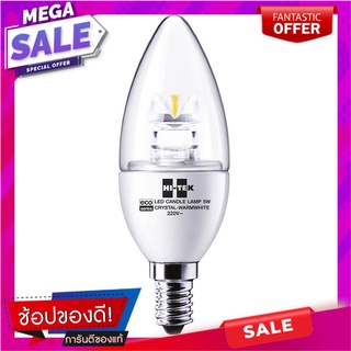 หลอด LED HI-TEK CANDLE CRYSTAL E14 5 วัตต์ WARMWHITE หลอดไฟ LED LED BULB HI-TEK CANDLE CRYSTAL E14 5W WARMWHITE