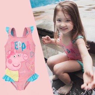 ชุดว่ายน้ํา ลายการ์ตูน Peppa Pig สําหรับเด็กผู้หญิง