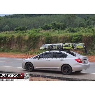 ชุดแร็คคานขวาง วางเรือคายัค สำหรับรถเก๋ง (ไม่เจาะตัวรถ+ ขาจั…