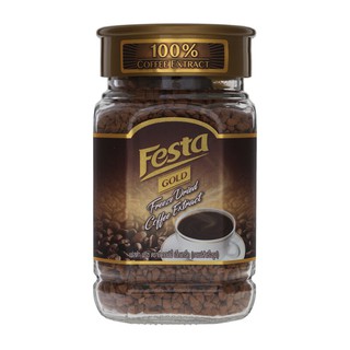 เฟสต้าโกลด์ฟรีซดรายคอฟฟี่กาแฟสำเร็จรูป 100กรัม Festa Gold Freeze Dried Coffee Instant Coffee 100g.