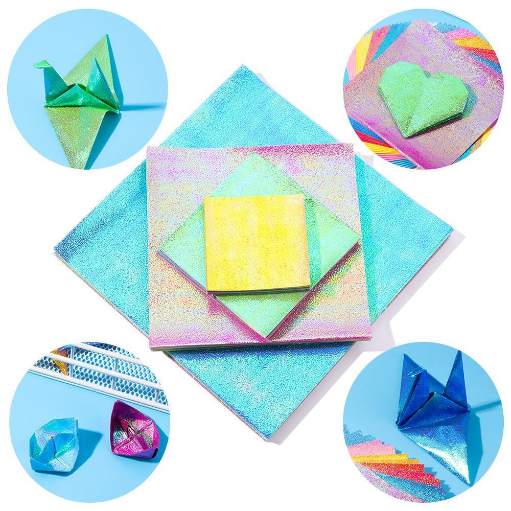 Yann1 50 แผ่นระยิบระยับ Origami กระดาษ Multi-ขนาดของขวัญ Handmade วัสดุ Scrapbooking ตกแต่ง ราคา ถูกที่สุด ดีลบีเคเค แกลเลอรีภาพที่ 4