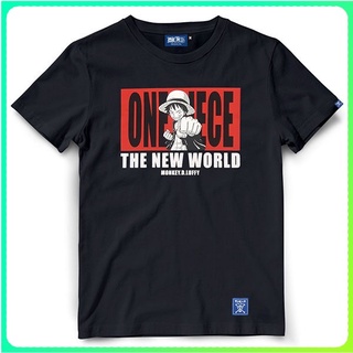 ราคาระเบิดHH เสื้อยืดวันพีช One Piece 697-BK / LUFFY คอกลมเสื้อยืดรหัสเต็ม S-3XL