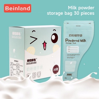 Beinland ถุงเก็บนมผง แบบพกพา ใช้แล้วทิ้ง 30 ชิ้น