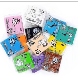 (12ชิ้น) ดินน้ำมันไร้สาร 100g PANDA แยกชิ้น ดินน้ำมัน 90 กรัม