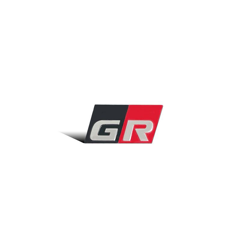 GR STICKER EMBLEM ALUMINIUM GR สําหรับ TOYOTA YARIS, VIOS, VIOS GRS