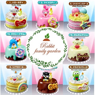 พร้อมส่ง 📦 Re-ment Sanrio characters birthday cake รีเมนท์ ตัวละครซานริโอ้ เค้กวันเกิด ของใหม่ นำเข้า มือ 1 [ขายแยกชิ้น]