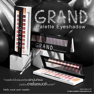 พาเลท อายแชโดว์ พร้อม อายไพรเมอร์ โอดีบีโอ  ODBO GRAND PALETTE EYESHADOW OD245