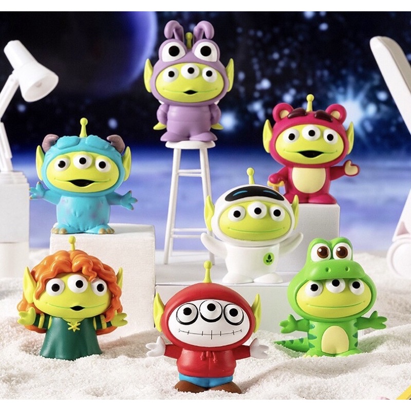 ลุ้น1ตัว💚 ดิสนีย์ Alien Remix : Toy Story Little Green Men Blind Box Figure by HEROCROSS