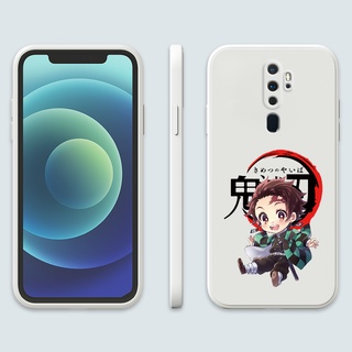 เคสโทรศัพท์มือถือ ซิลิโคน กันกระแทก ลายการ์ตูนดาบพิฆาตอสูร สําหรับ OPPO A9 a5 A92 a92s A52 A94 A93 2020 Phone Casing  Silicon Fashion Camera Lens Protector Full Cover simple Liquid silicone Cases