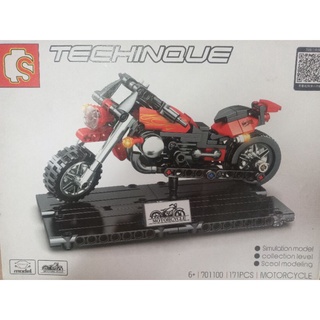 เลโก้บล็อค มอเตอร์ไซค์ sembo technique motorcycle 171 pcs