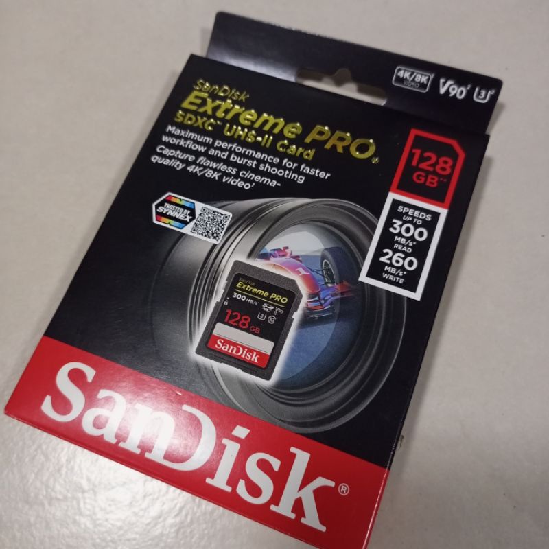 Sandisk Extreme Pro128g UHS-II V90 300mb/s (ของแท้มือหนึ่ง)