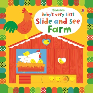 Usborne Babys very first Slide and see farm  หนังสือ เสริมพัฒนาการ