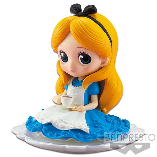 Qposket Sugirly Alice สีเข้ม อลิซ ฟิกเกอร์ ตุ๊กตา โมเดล เจ้าหญิงดิสนีย์ ของแท้จากญี่ปุ่น Disney Alice in Wonderland