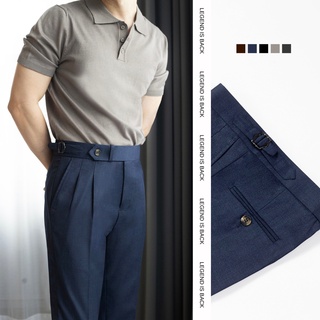 [5สี]กางเกง Classic Pant Double Pleated Trouser Ver2 [ ✂️มีบริการตัดความยาว ] Dandy Cosmo