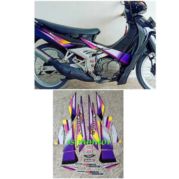 รายชื่อสติ๊กเกอร์ Striping body Suzuki satria s black th 97 เคลือบเงา