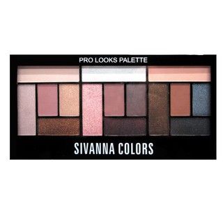 ตลับอายแชโดว์15สี SIVANNA COLORS Pro Looks palette โปร ลุค พาเลท  HF-335