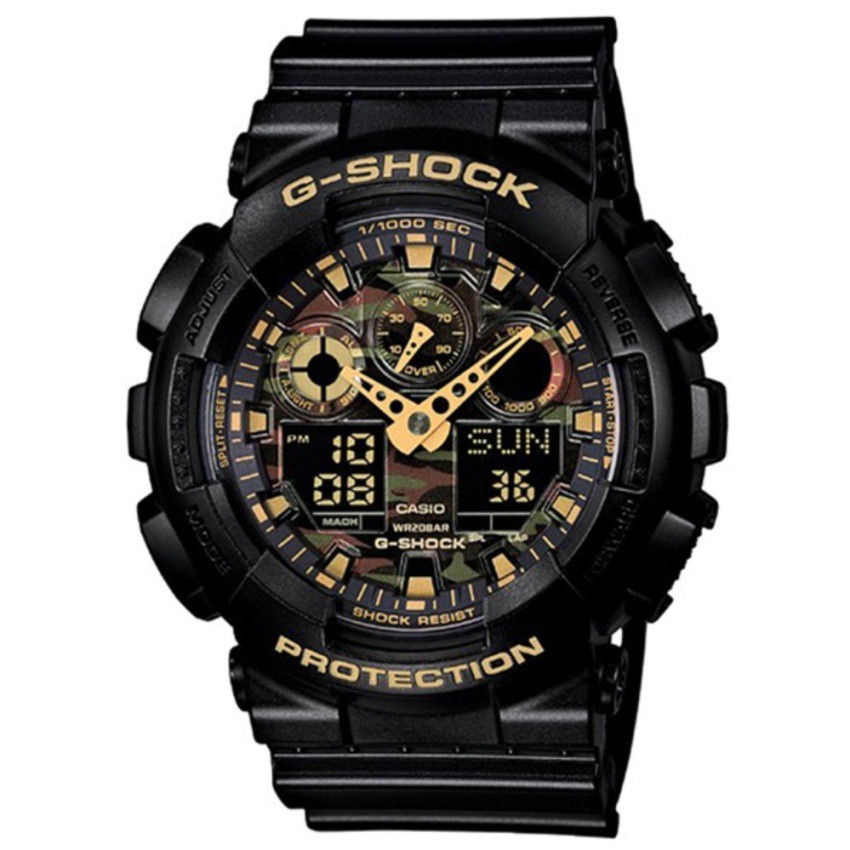 Casio G-Shock นาฬิกาข้อมือผู้ชาย สายเรซิ่น รุ่น GA-100CF,GA-100CF-1A9,GA-100CF-1A9DR – สีดำ