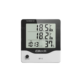 Elitech BT-3 LCD เครื่องวัดอุณหภูมิ และความชื้นแบบดิจิทัล