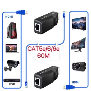 เฮดดีเอ็มไอ hdmi Extender to RJ45 Over Cat 5e/6 Network LAN Ethernet Adapter