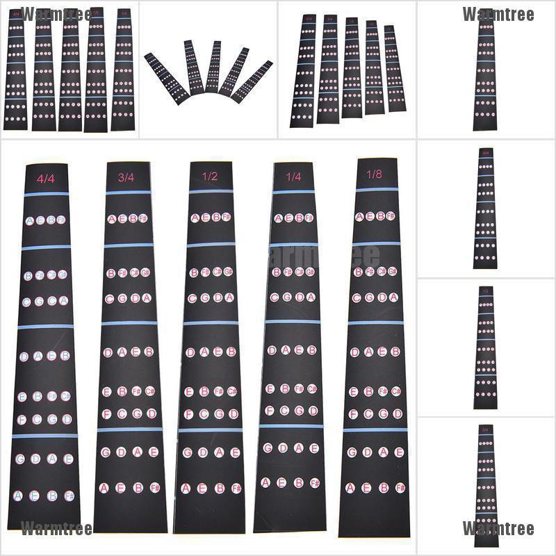 สติ๊กเกอร์ไวโอลิน fretboard 1/8-4/4