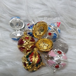 [พร้อมส่ง] จี้ กระพรวนเปิดฝาได้ กระพรวนเงิน กระพรวนทอง ใส่วัตถุมงคล pimluck