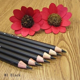 ดินสอเขียนขอบตา แบบกันน้ำ ติดทนนาน สีดําและสีน้ำตาลกาแฟ