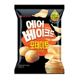 ล๊อตเต้ แอร์ เบค โปเตโต้ ชิพ รสออริจินัล ขายส่ง 12 ชิ้น (Lotte Air Baked Potato Chip Original) 50 กรัม