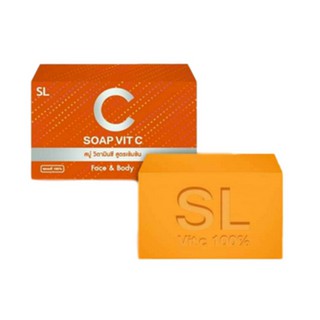 SL สบู่ Vit C Soap  สบู่วิตามินซี สบู่ผิวขาวที่มีวิตามินซีมากกว่าส้มถึง 3 เท่า