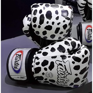 พร้อมส่งค่ะ💖FAIRTEX TIGER WHITE BLACK MUAY THAI BOXING GLOVES BGV1