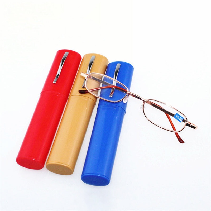 Ptq แว่นตาอ่านหนังสือ พร้อมกล่องปากกา โลหะ แบบพกพา +1.00~+4.00 สําหรับทุกเพศ - รูปที่ 3