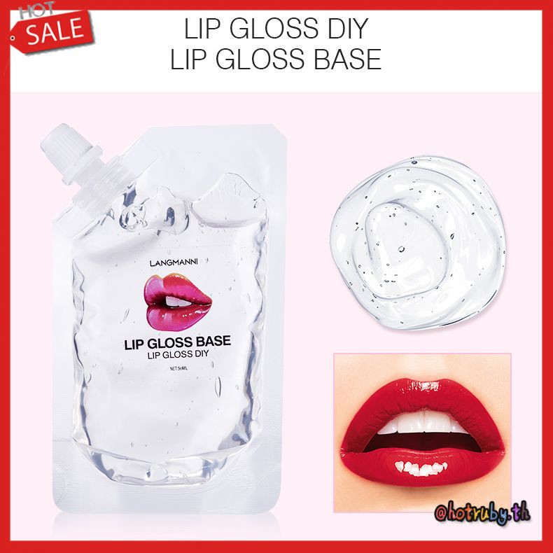 Langmanni 20ml Clear Lip Gloss Base Oil NonStick DIY Lipstick
