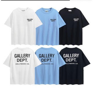 ❤❤พร้อมส่ง❤❤เสื้อยืดคอกลม แขนสั้น พิมพ์ลายโลโก้ตัวอักษร High Street Gallery Dept พลัสไซซ์