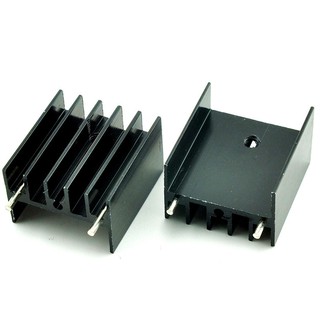 Heat Sink แผ่นระบายความร้อน IC FET Transistor ขนาด 25x23x16 mm