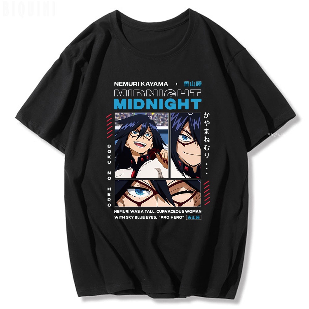 [COD]ใหม่ เสื้อยืด ผ้าฝ้าย พิมพ์ลาย My Hero Academia Nemuri Kayama สไตล์ญี่ปุ่น สําหรับผู้ชาย