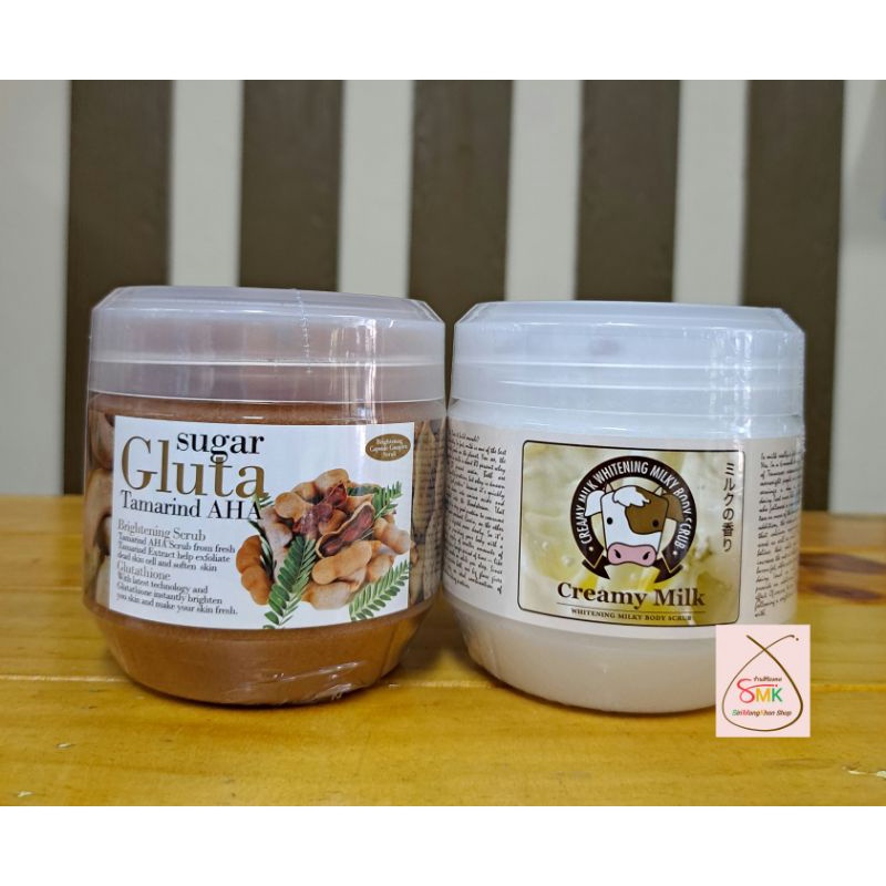 ของแท้/พร้อมส่ง Sugar Gluta Tamarind  AHA Brightening Scrub สครับมะขาม Creamy Milk Whitening Milly B