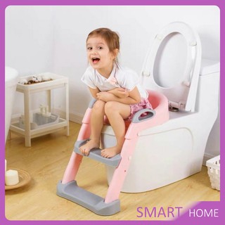 [A068] บันไดชักโครก ฝึกขับถ่ายสำหรับเด็ก  พร้อมส่ง Childrens toilet ladder