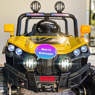 🚜OFF-ROAD 4X4 (✨New Spotlight | 6 Motors | Full Option มือถือ+รีโมต+Bluetooth✨) รถแบตเตอรี่เด็กขายดี : KIDs CAR